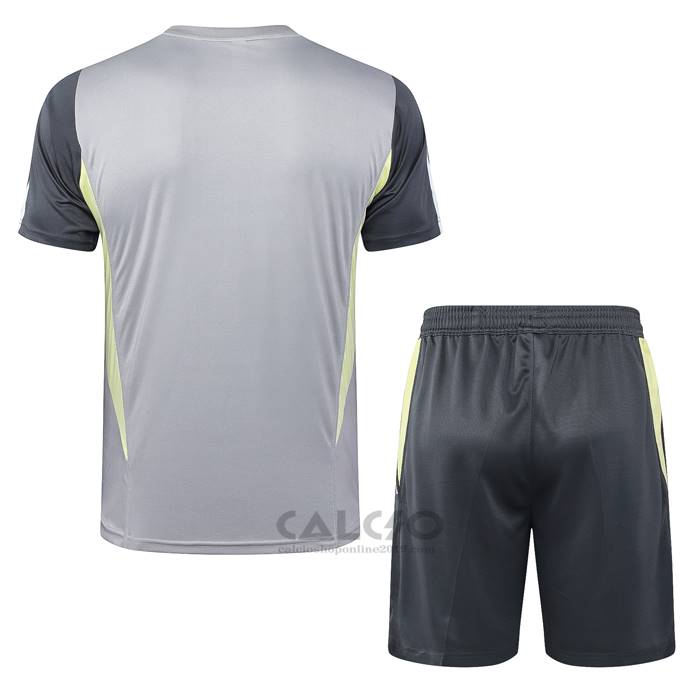 Tuta da Track Atletico Mineiro Manica Corta 2024-2025 Grigio - Pantaloncini